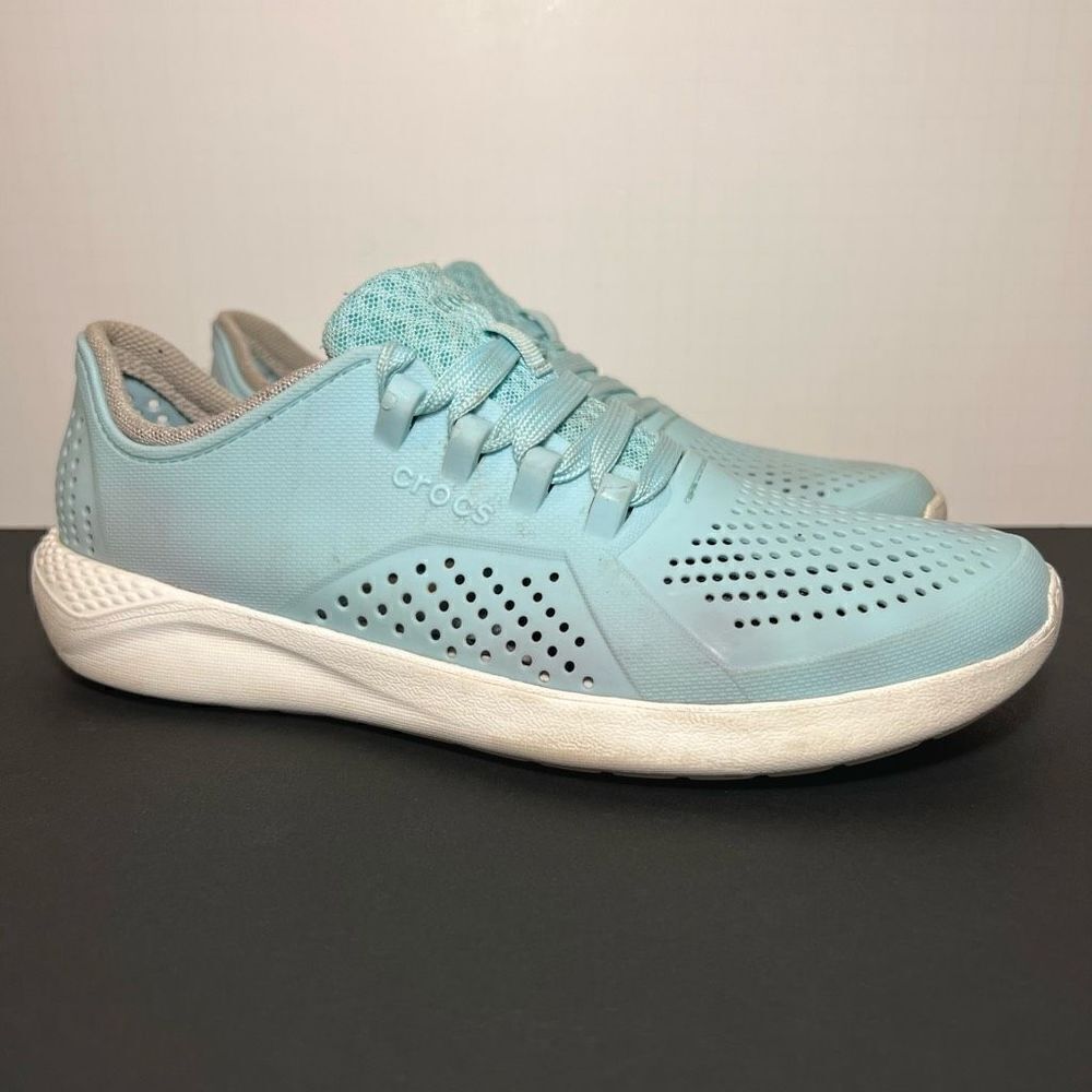Womens CROCS LiteRide Pacer Teal Athletic Shoes / Size 9